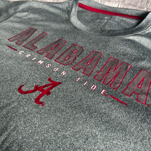 University of Alabama Gray Dri-Fit Colosseum T-Shirt with “Crimson Tide” - Picture 2 of 6